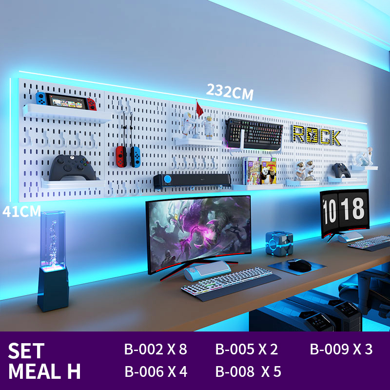 Wall-mounted Pegboard Storage Board. Plenty Of Accessories For Free Combination, Suitable For Homes And Offices.