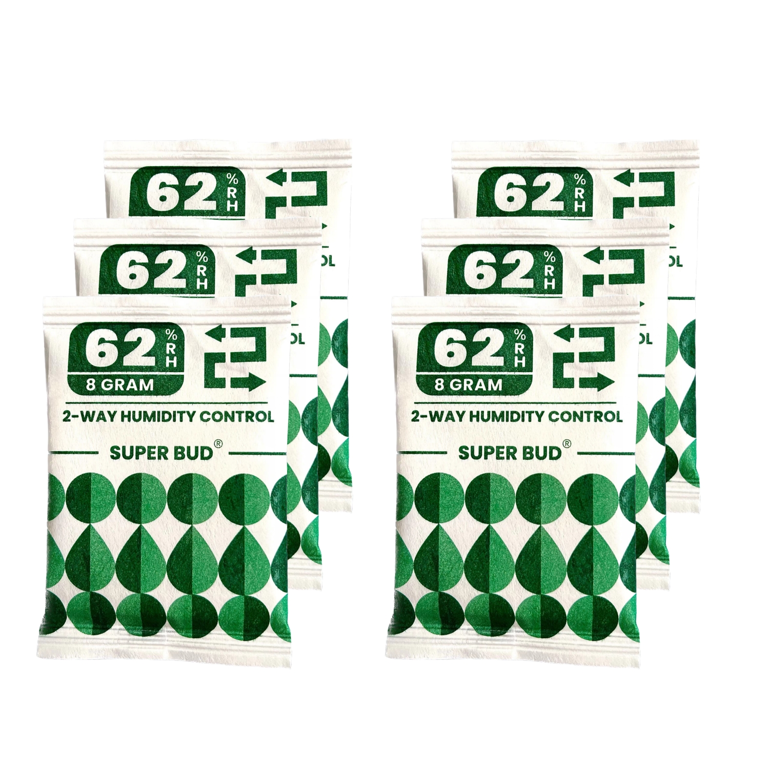 2-Wege-Feuchtigkeitskontrollpakete, Größe 4 g/8 g, 62 % relative Luftbefeuchterpakete, Hydratations-Feuchtigkeits-Balancer-Paket zur Aufbewahrung von Kräutern und Blumen