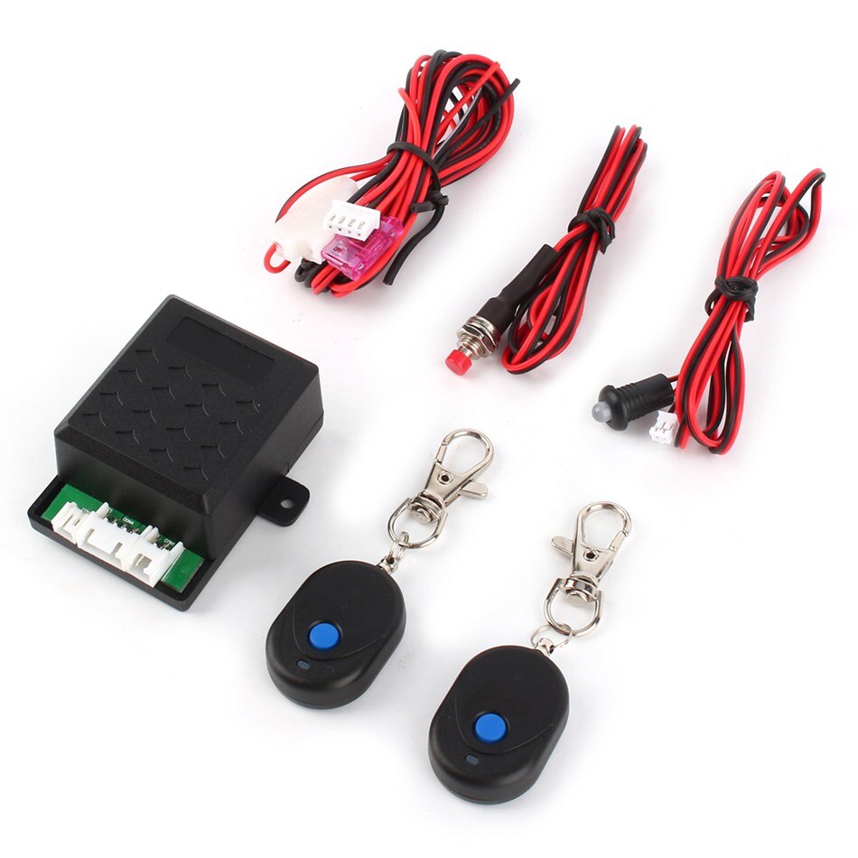 Universal 12V Auto Car Alarm Immobilizer Anti Theft System + 2 Remote Controller High Security