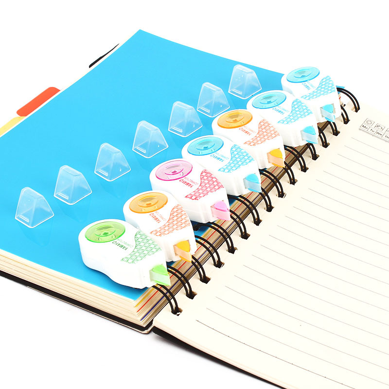 Cinta de corrección decorativa para estudiantes, Mini cintas creativas de 5mm x 6m, material de papelería para escuela y oficina, 10 unids/lote