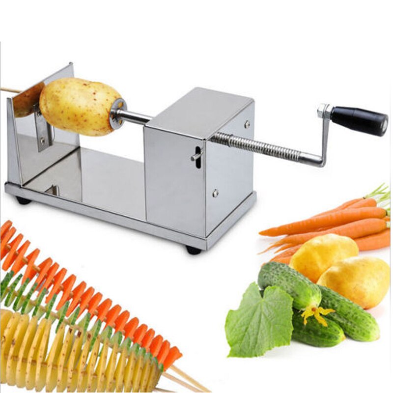 Manual spiral potato chips twister slicer cutter tornado twist machine utensilios de cocina cortador for batata espiral ZF