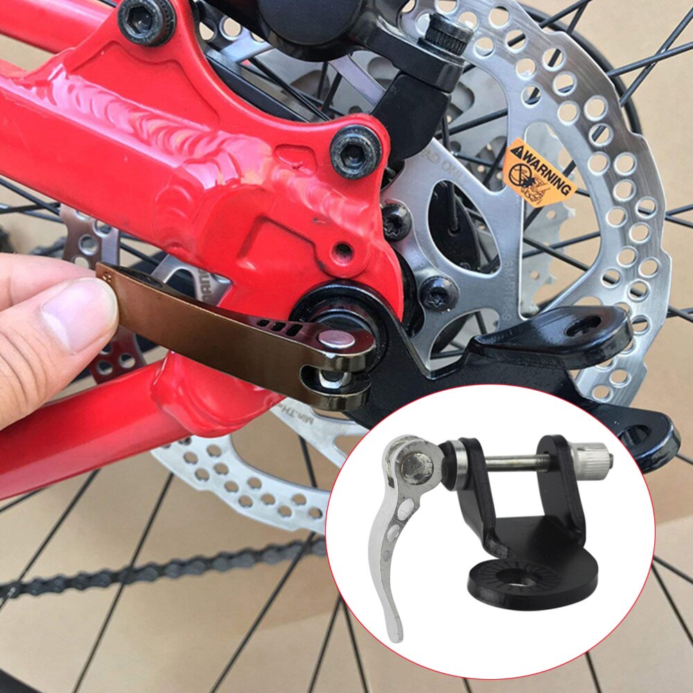 Universell cykelvagnskopplare stålkoppling släpvagn adapterfäste med 2 st snabbkopplingsstång (svart)