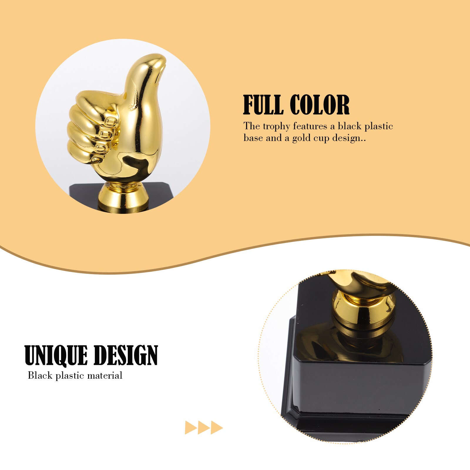 1Pc Plastic Trophy Children Trophy Trophy Thumb Trophy for Reward Competition Kids Prize