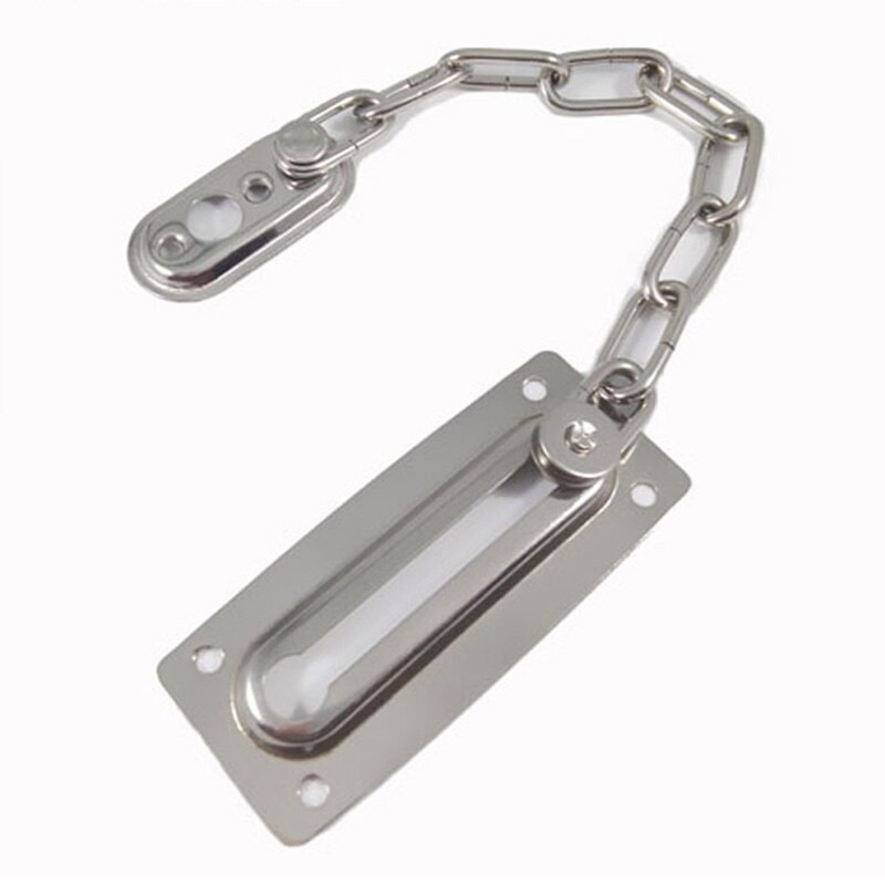 Sliding Door Lock Chrome Door Lock Chain Bolt Safety Chain Hotel Office Security Chain Gate Ca