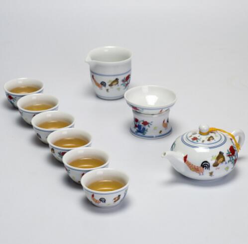 Chinesischen Ming Dynastie Huhn Tasse Porzellan Gaiwan China Tee tassen Porzellan Schüssel China Teekanne Celadon Teetasse