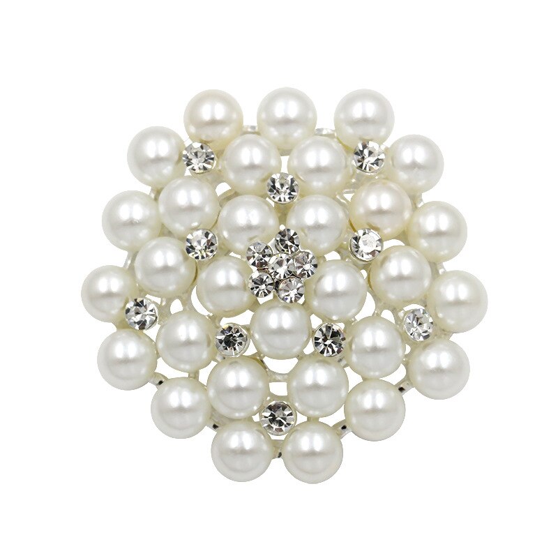 Tachuelas con forma de perlas blancas y negras de 6mm de 100 Uds. Con cabeza redonda y tachuelas acrílicas para vestidos de boda, pantalones, sombreros, zapatos, adornos para manualidades