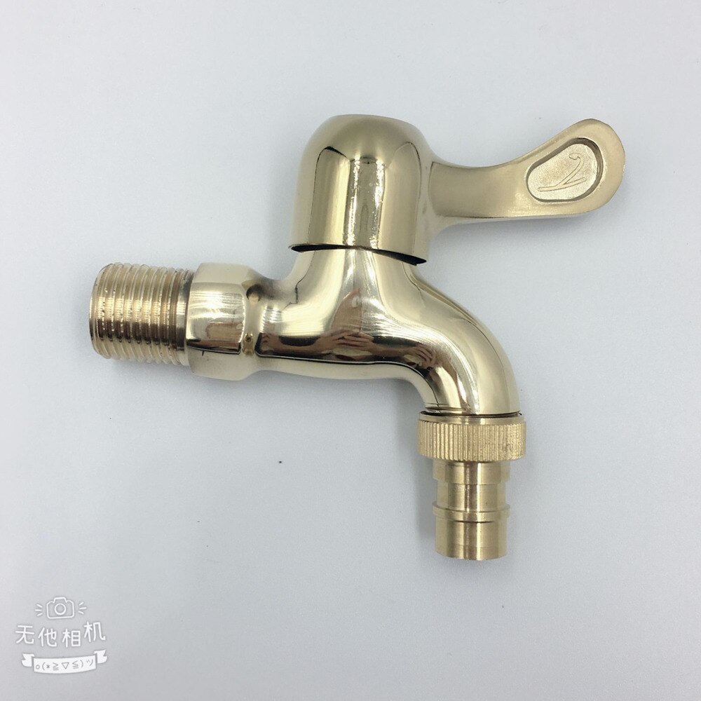 G1/2" Antique Brass Washing Machine Faucet Outdoor Faucet Garden Bibcock Tap Bathroom Washing Machine Water Faucet