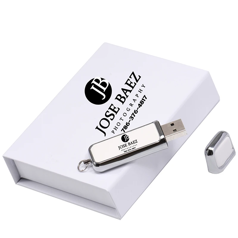 5 STÜCK LOS Hochgeschwindigkeits-USB-3.0-Blitz-Laufwerk 128 GB Kostenloses individuelles Logo Erinnerung Stock 64 GB 32 GB 16 GB Weiße Papierbox U-Disk-Leder 8 GB