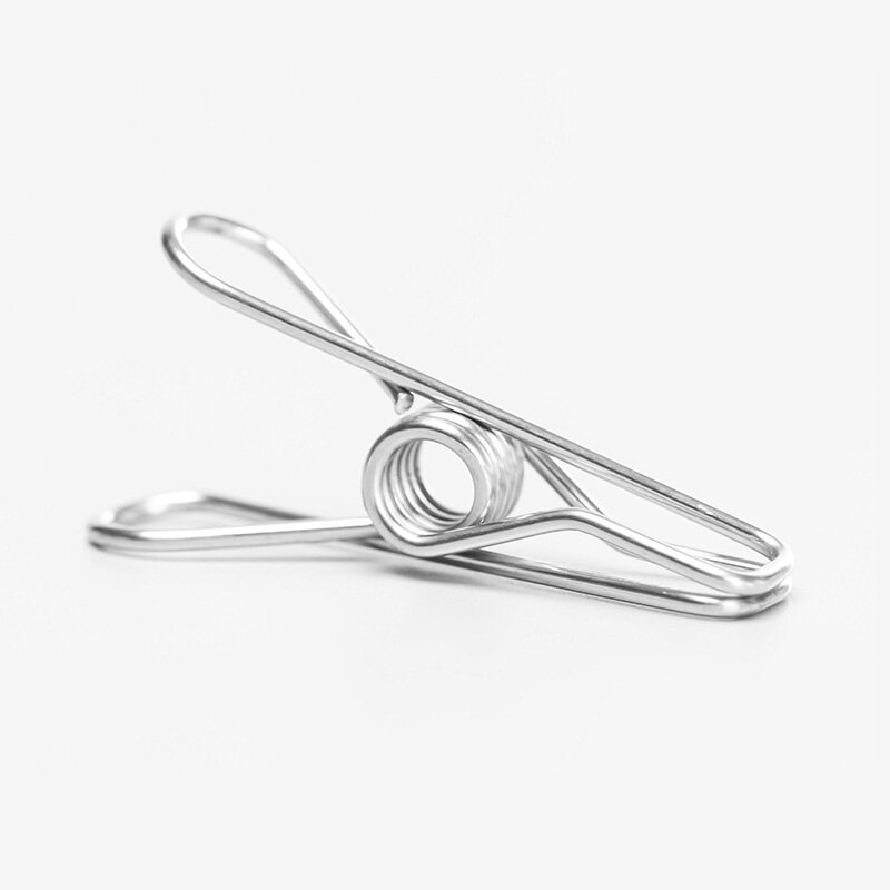 20pcs/set Stainless Steel Metal Spring Clips for Leather craft Tools positioning Clip Clothes Hanging Pegs Clips Clamps