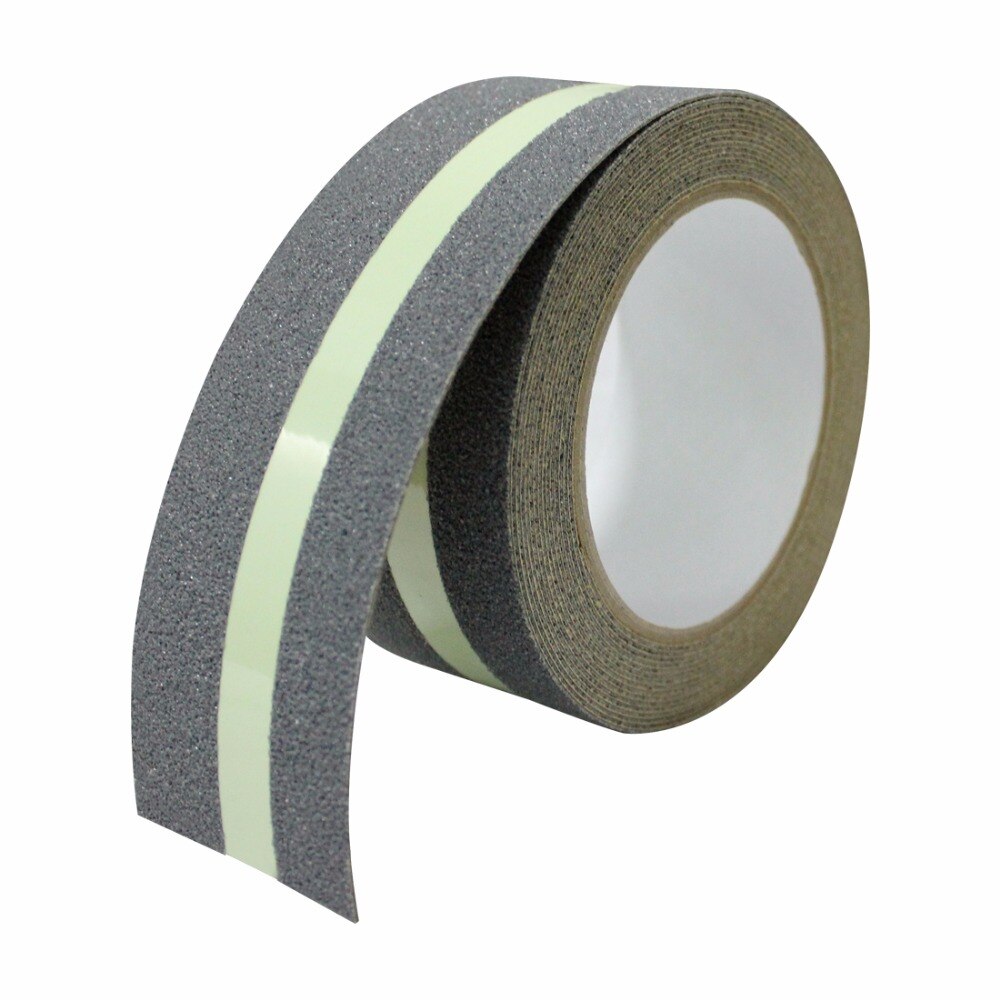 Ruban adhésif antidérapant, bande de sécurité lumineuse, brille dans la nuit, bande de préhension antidérapante, bande Abrasive pour escaliers, plancher
