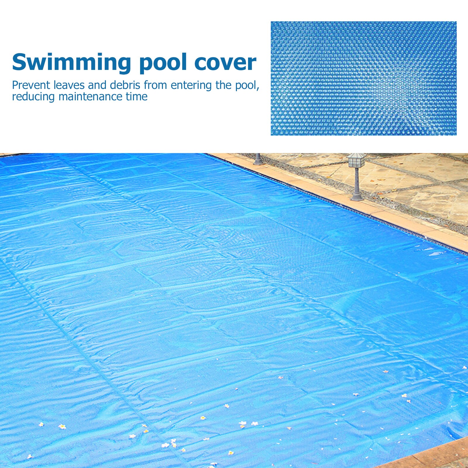Pool Cover Rectangle Solar Tarpaulin Swimming Pool Protection Cover Heat Insulation Film For Indoor Outdoor Pool Accessories