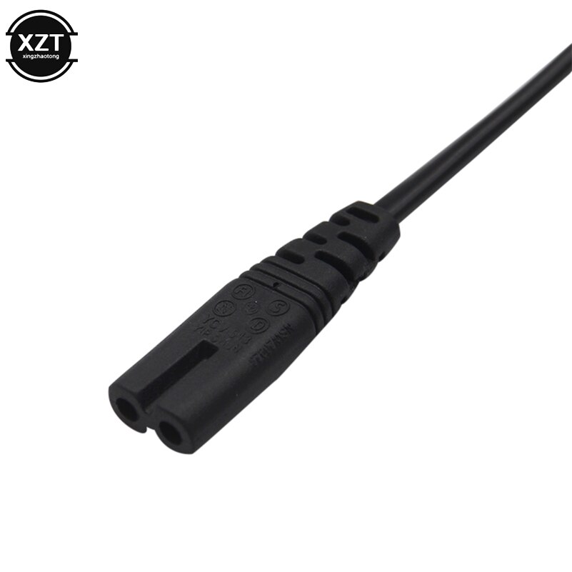 IEC 2ft 2-Prong 2 Pin AC US plug Voeding Cable Lead Wire oplaadkabel Cord voor Desktop Laptop PS2/3/4