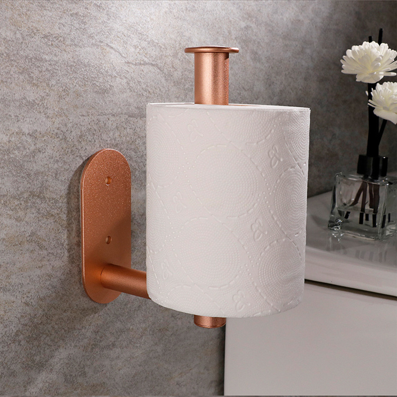Bad zubehör Handtuch halter Roségold Papier handtuch Ring Raum Aluminium Bad Hardware Chrom Schwarz Gold