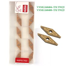 10Pcs CNMG120408 CNMG120404 VNMG160408 VNMG160404 Tm T9125 Carbide Cnc Draaibank Cutter Draaigereedschap Cnmg Blade Voor Staal