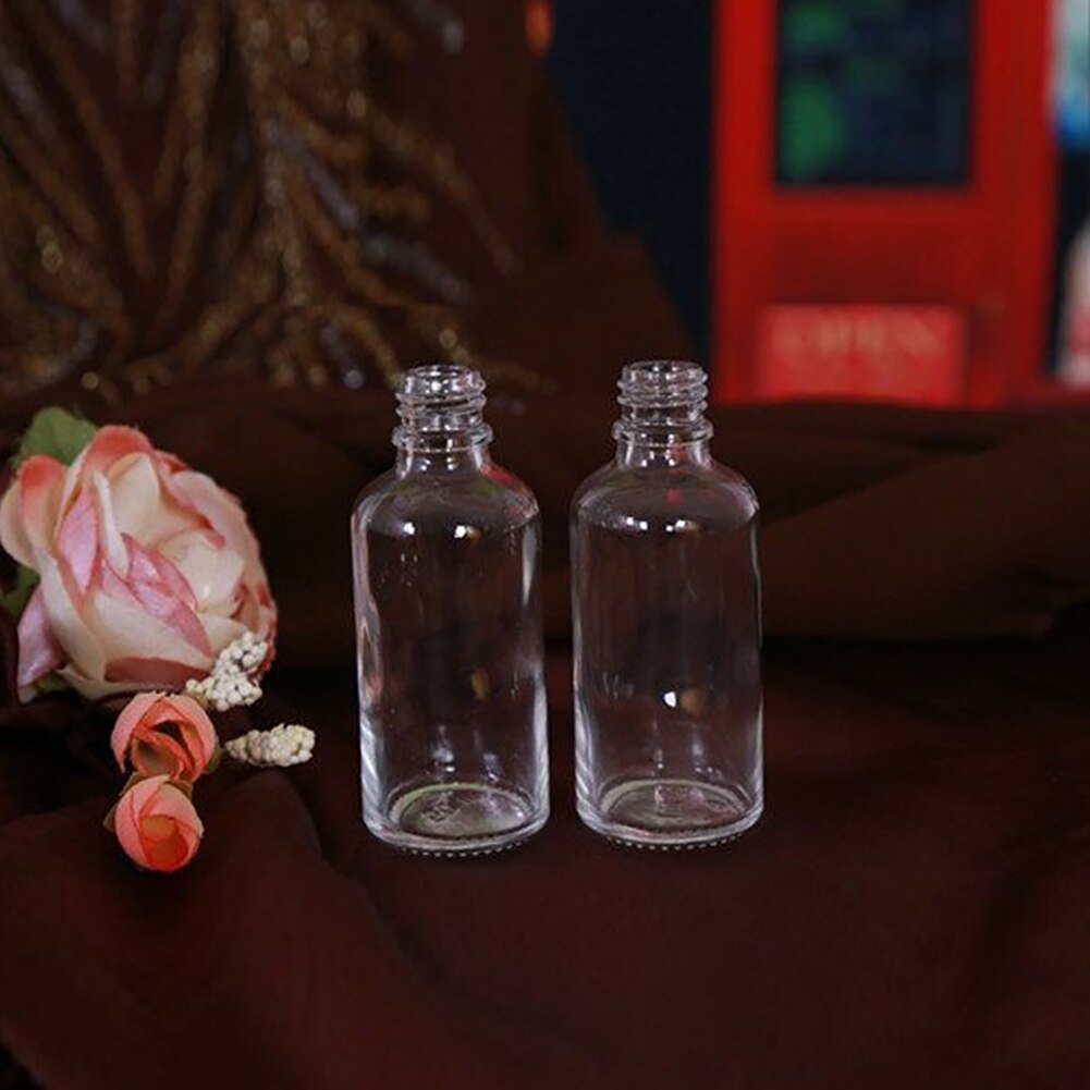 Mini 5ml-100ml Transparent Glass Reagent Liquid Empty Cosmetic Bottle Portable Refillable Bottle Makeup
