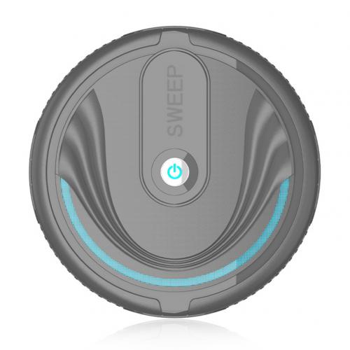 Household Mute Automatic Smart Clean Robot Vacuum Cleaner Floor Sweeping Efficient Portable Dust Remover The bottom is a: Black  Battery