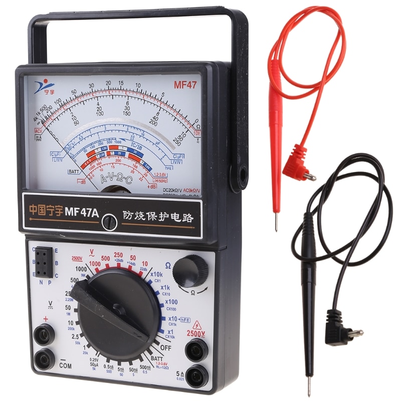 Draagbare Mechanische Pointer Type Multimeter Meting Ac Dc Current Meter Amperemeter Ohmmeter MF47/JO411 Multitester