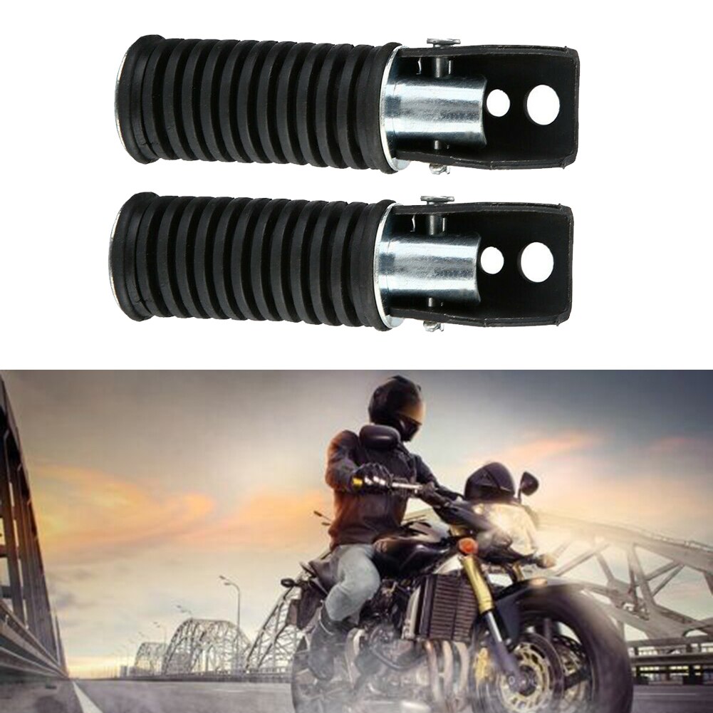 2 Stuks Metalen & Rubber Achter Passenger Voetpedaal Voetsteun Voor Suzuki GN125 QJ25 GS125 En Motorfiets onderdelen