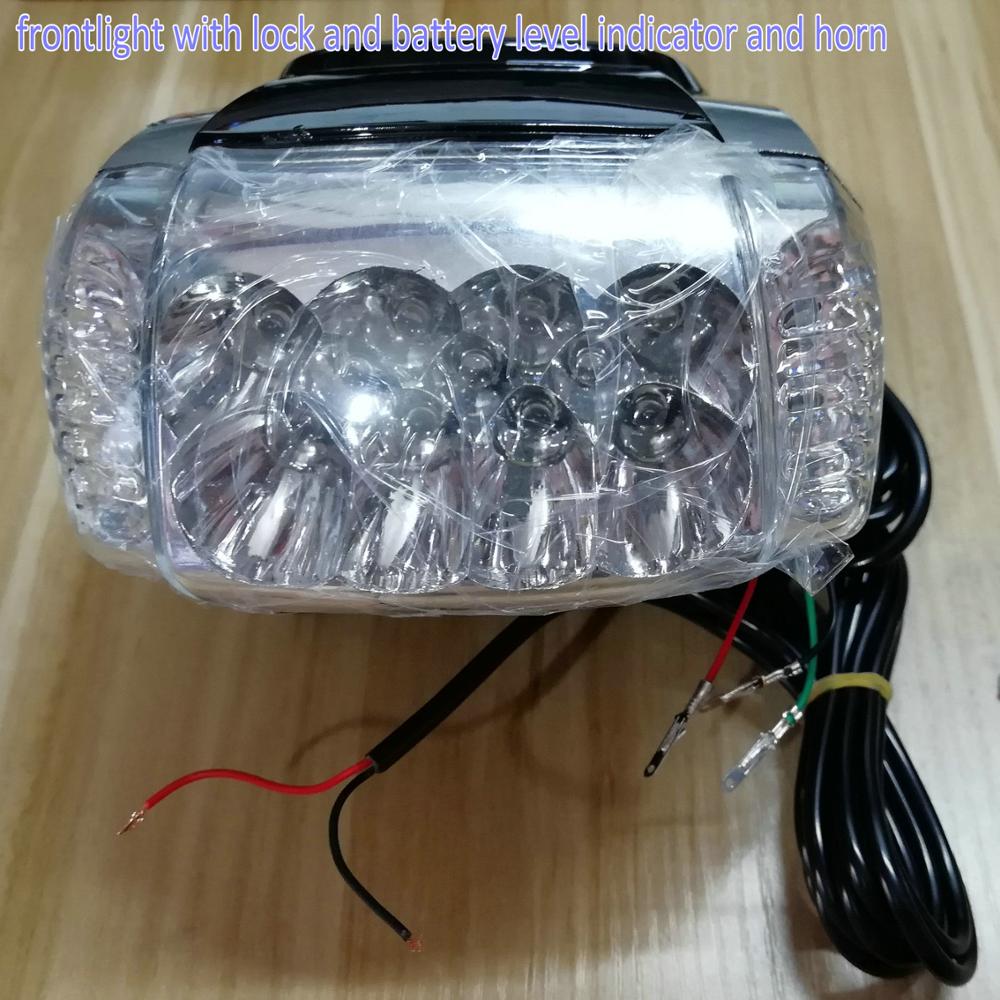 60v/48v battery level/power/speed indicator+frontlight+bluetooth+lock/key for electric tricycle scooter diy part ebike accessory