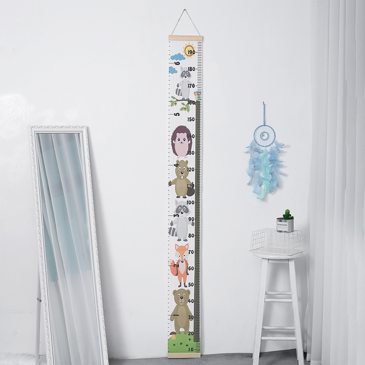 Wall Hanging Baby boy room Height Chart Height Measure Ruler Child Kids Growth Chart Home Decoration for Girls Boys