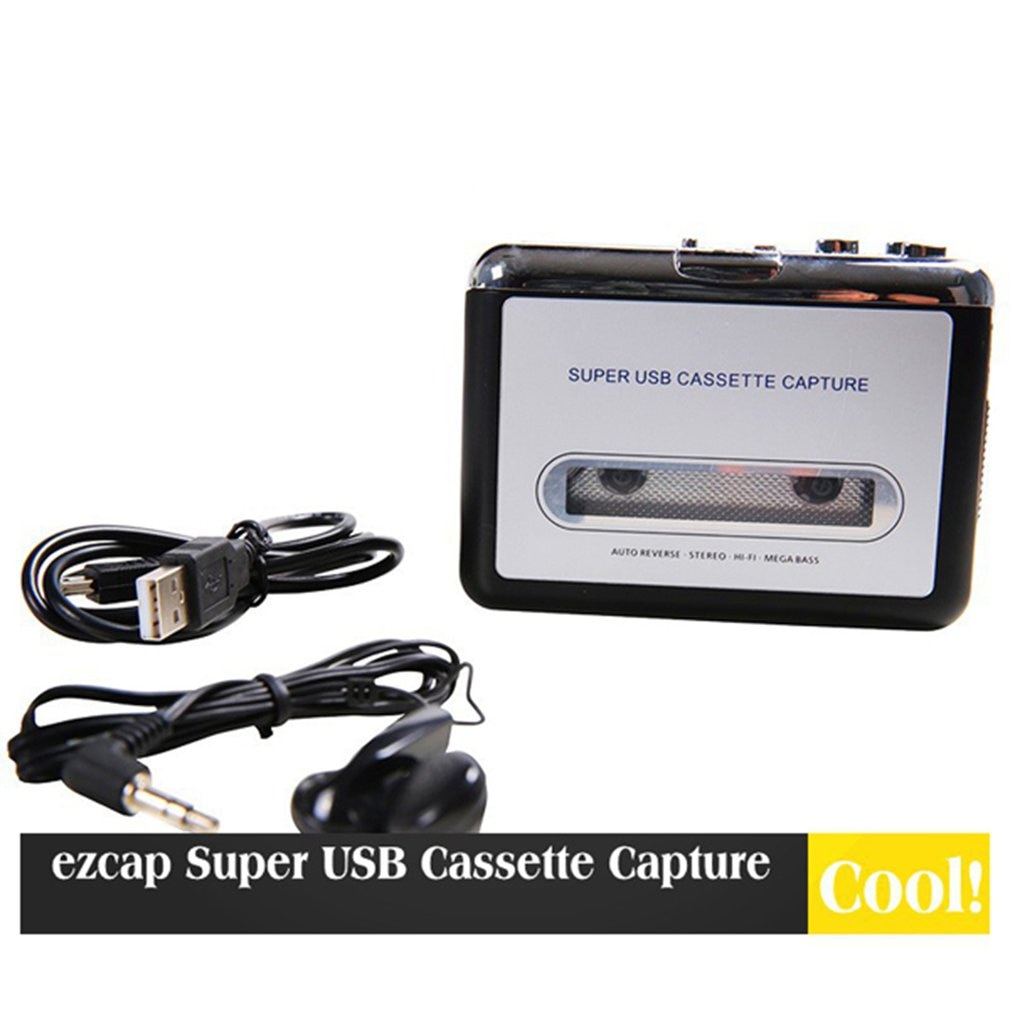 USB Tape Cassette Player Tape Converter to MP3 Capture Audio Music Player Exquisitely Durable Gorgeous