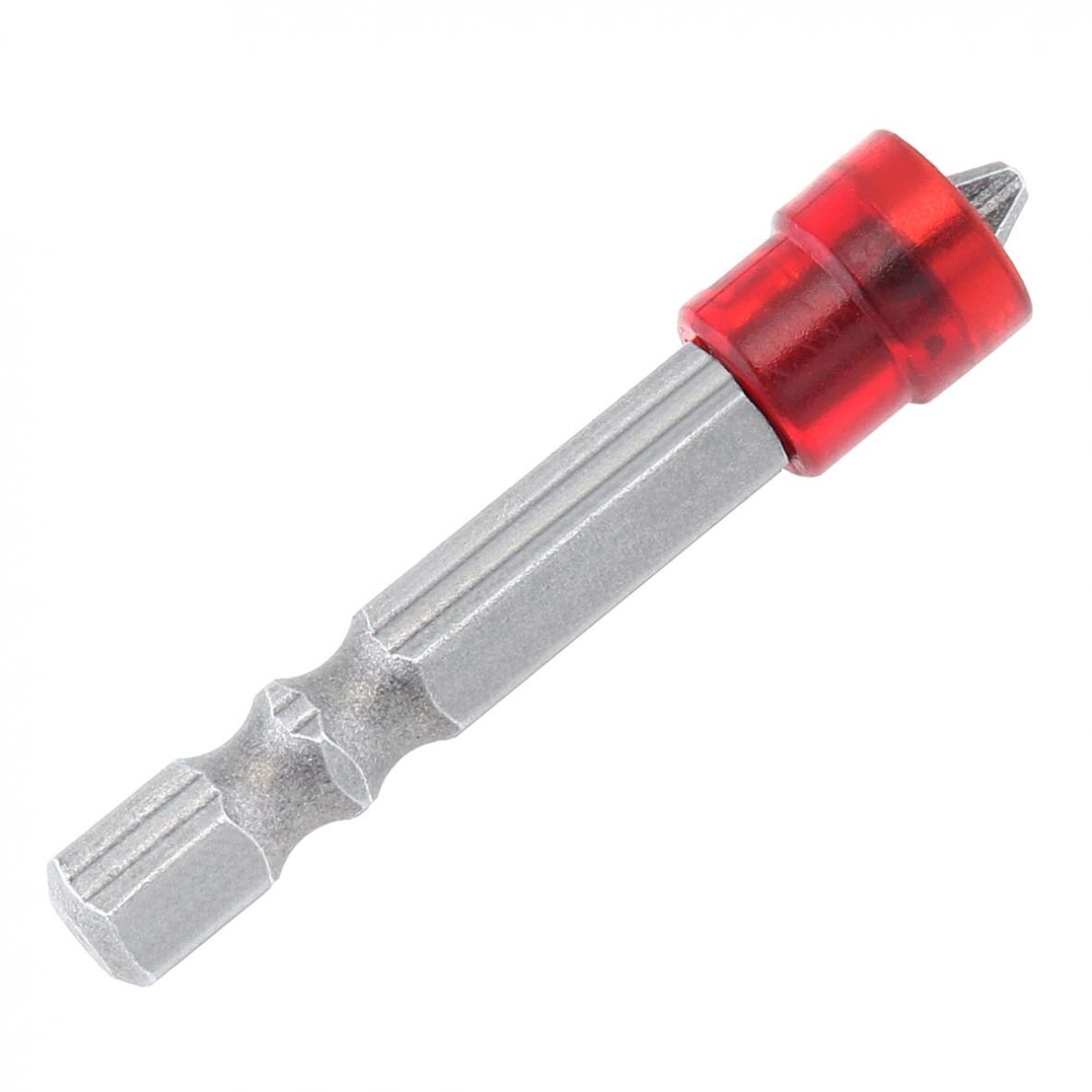Brocas de destornillador de Cruz única de acero S2 con círculos magnéticos, vástago hexagonal para cualquier taladro eléctrico, perforación de placas de yeso