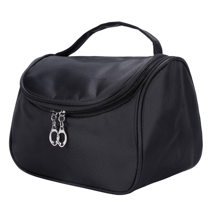 190 nylon fabric storage bag wash make up case Large-capacity multi-function portable cosmetic bag: b