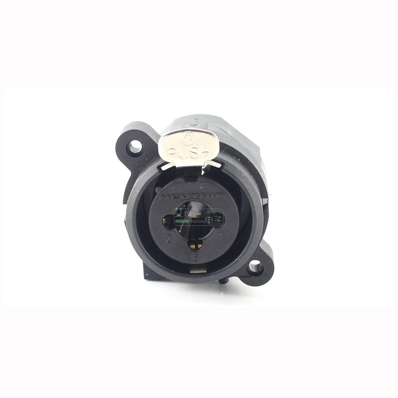 Neutrik 3 Pole XLR/Stereo Jack Hybrid Chassis Connector Combo Cannon Female Receptacle with 1/4" Audio Plug Horizontal PCB Mount