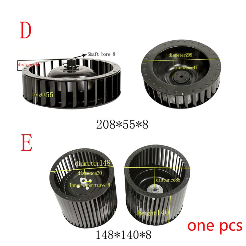 Centrifugal plastic wind wheel plastic wind wheel impeller fan blower fan Blower Motor Fan With Impeller Wheel Air Conditioning