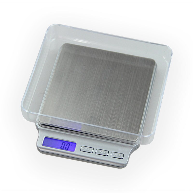 Digital Pocket Gram Scale 2000g x 0.1g Kitchen Cooking Weighing Tools Electronic Balance Weight Scale Stainless Steel Platform