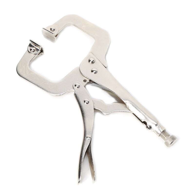 6"/9"/11" C Clamp Vise Grip Welding Locking Quick Pliers Round Wood Locator Clips