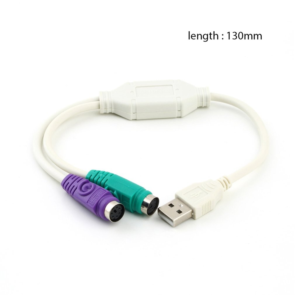 Usb Male Naar PS2 Vrouwelijke Kabel Adapter Converter Voor Toetsenbord Muis Plug En Play Ondersteuning Twee PS2 Toetsenbord Of twee PS2 Muis
