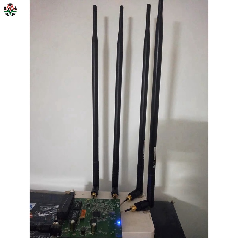 3 pz 9DBi RP-SMA doppio gruppo musicale 2.4 Ghz 5 Ghz Ad contralto Guadagno router Senza Fili Wifi inclinazione antenna