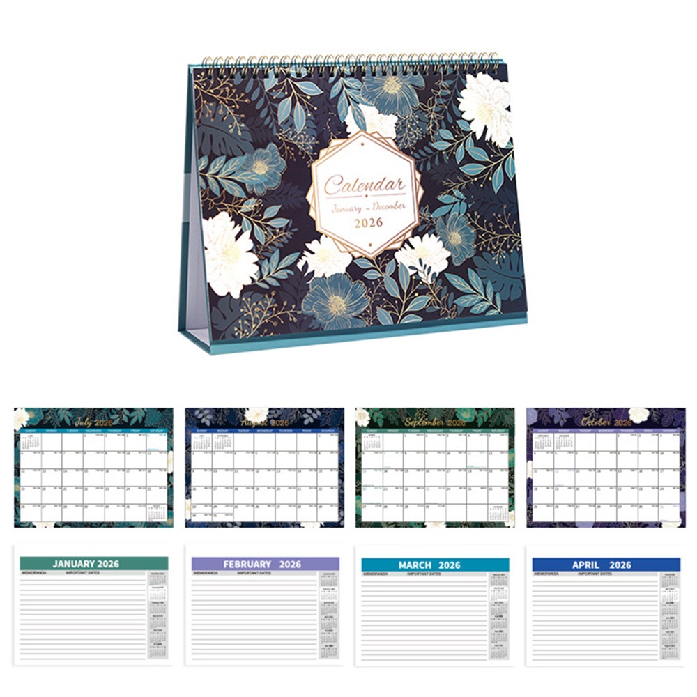 Desktop Calendar Portable Daily Schedule Standing Flip Calendar To Do List Memo Pad Annual Schedule Organizer: Yellow