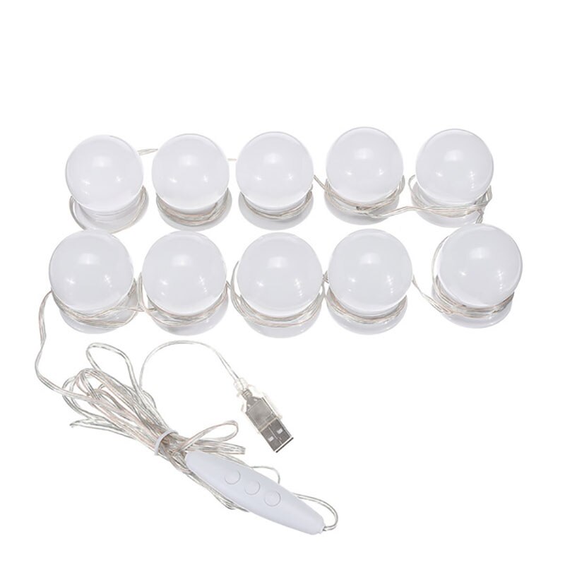 Hollywood Style LED Bulbs Vanity Makeup Dressing Table USB Mirror Lights Kit