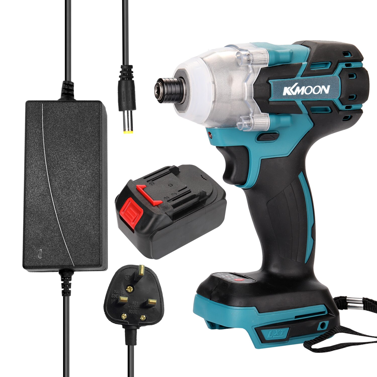 18V Cordless Impact Wrench Screw Driver Brushless Motor High Torque Electric Wrench Rechargeable Electric Drill Screwdriver