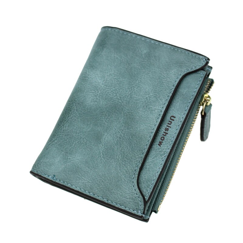 Cartera pequeña para mujer, monedero Mini con cremallera, monedero pequeño de de , cartera informal para mujer, tarjeteros: green