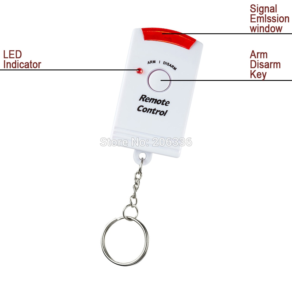 Security Portable 105dB PIR Motion Detector Infrared Anti-theft Motion Detector Home Security Alarm system+2 controllers