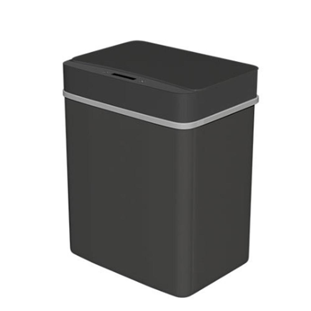 15L Automatische Sensor Vuilnisbak Intell Sensor Prullenbak Inductie Afvalbak Milieuvriendelijke Vuilnisbak Huisvuil Huis Schoonmaken Tool: Black