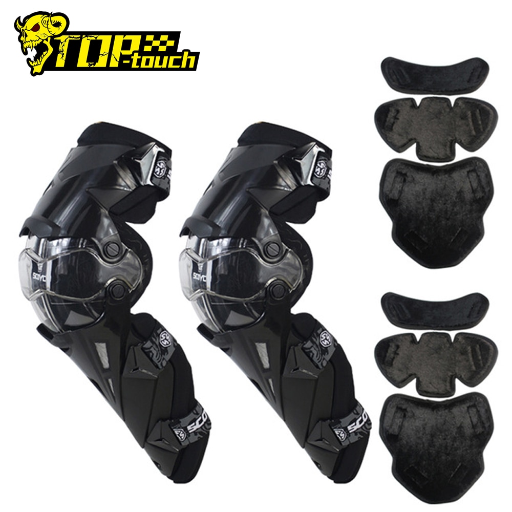 SCOYCO Motorcycle Knee Pads CE Motocross Knee Guards Motorcycle Protection Knee Protector Racing Guards Safety Gears Race Brace
