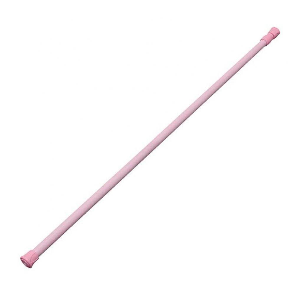 Teleskop Frühjahr Spannung Stange Metall Dusche Vorhang Pole Erweiterbar Raumteiler für Badewanne Dusche Stall Fenster Kleiderschrank: Rosa