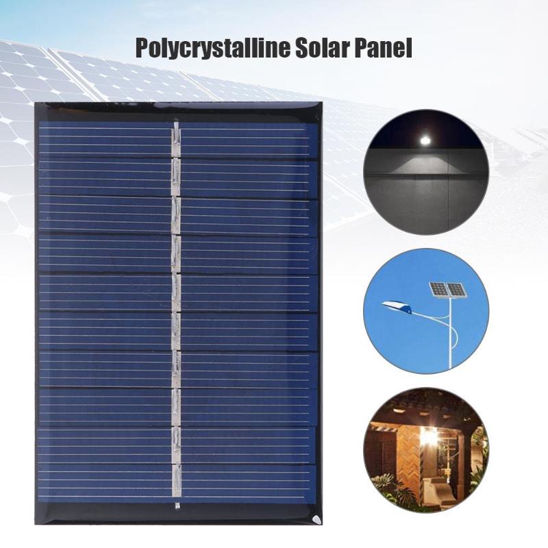 0.6w 5v 120ma solcellemodul polykrystallinsk solcellepanel gjør-det-selv-lader