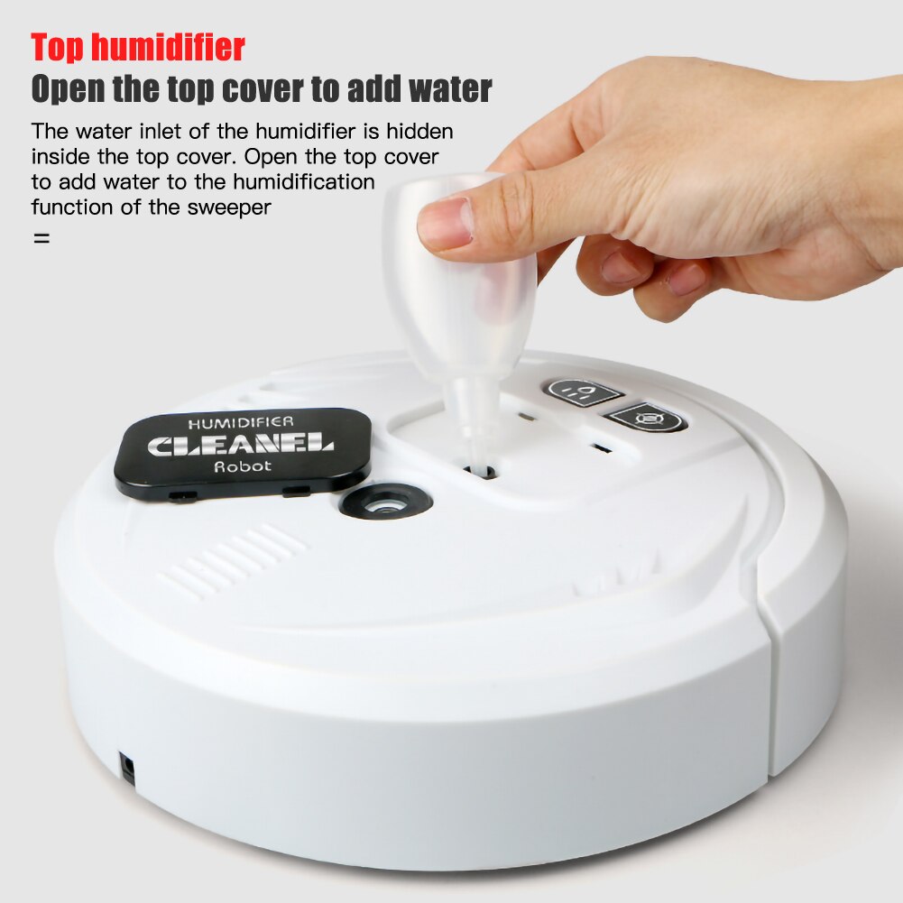 Automatic Intelligent Sweeping Robot UV Lamp Household USB Charging Cleaning Machine 1200mah Capacity Smart Vacuum Cleaner