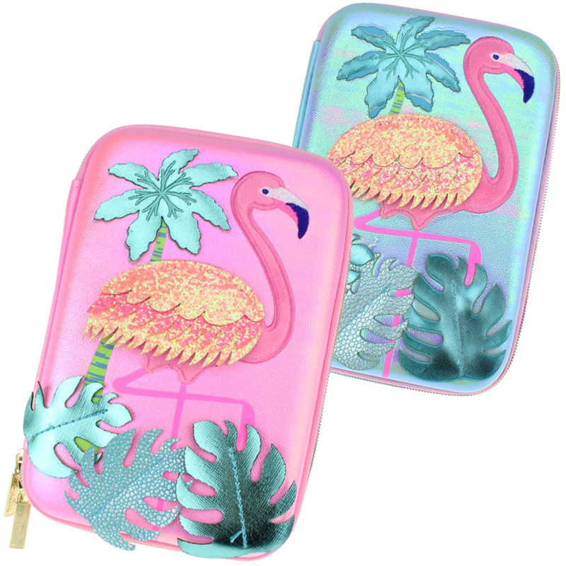 Kawaii DE LA ESCUELA lápiz caso gran plumas cajas Pájaro de Fuego apliques de dibujos animados sostenedor de la pluma de lujo de suministros escolares, bolígrafo bolso precioso