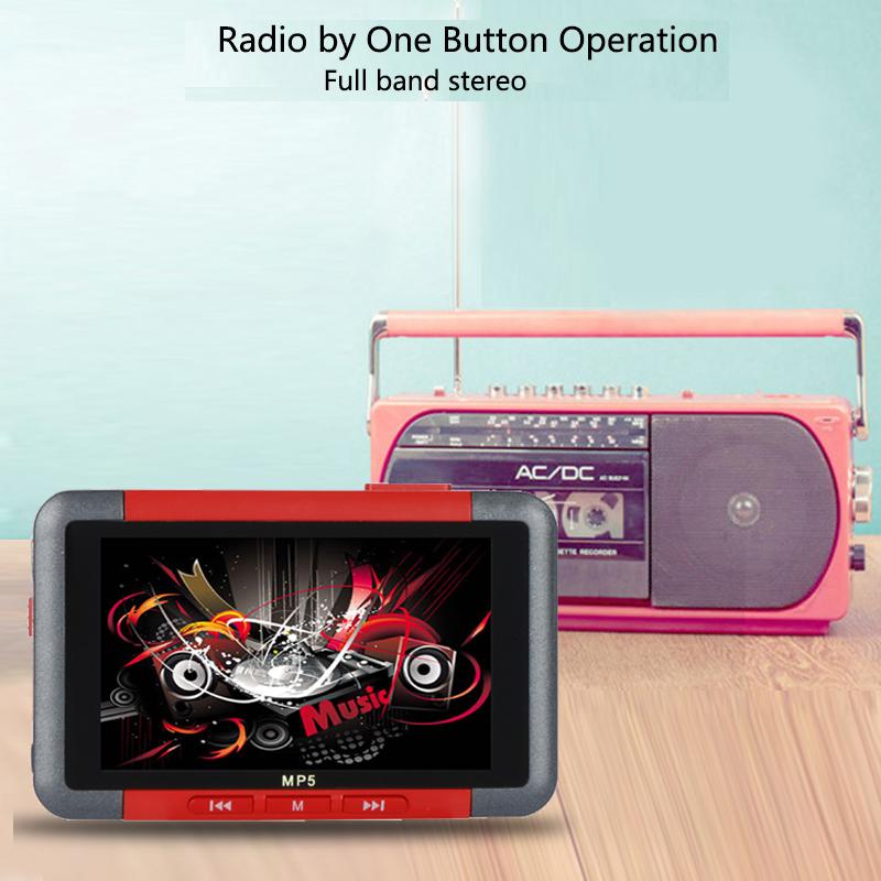 Reproductor MP5, pantalla LCD delgada de 3,5 pulgadas, reproductor de música y vídeo, grabadora, lector de E-book, Radio FM, MP3, reproductor MP4, 8GB, 16GB, reproductor de música r57