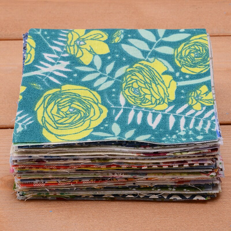 Tecidos quadrados de costura macios de algodão, pano quadrado de patchwork para artesanato, tecido da acolchoada, 10*10cm com 100 peças almofadas vestido mayitr