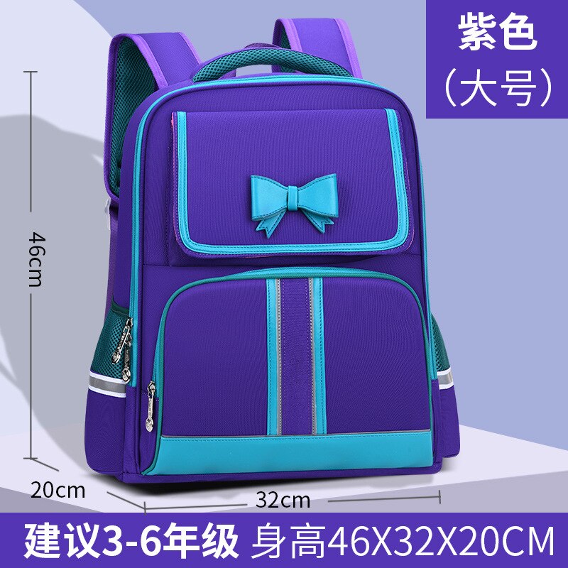 Waterproof children school bags For Girls kids backpacks Children Schoolbags primary School Backpacks kids Mochila Infantil: large purple