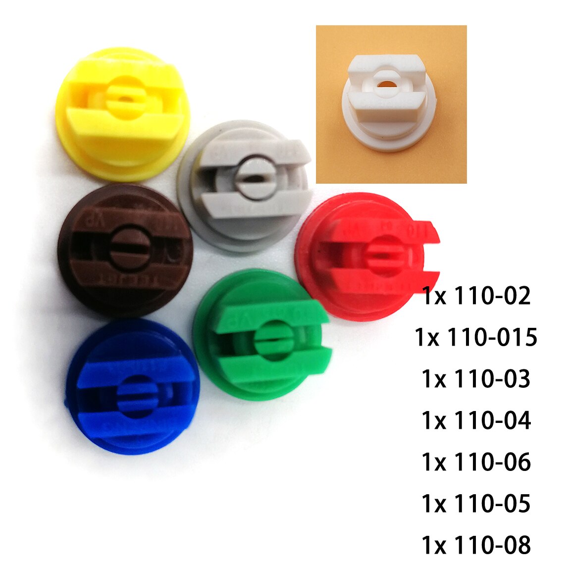 5 Fat fan spray tips,Teejet nozzle,Flat Tip,agriculture sprayer nozzle,water spray nozzle,Agricultural Plant Protection nozzle: Nozzles kit 7pcs