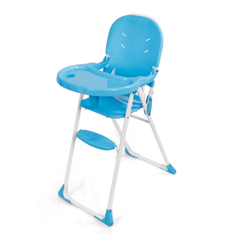 Tronas plegables y portátiles para bebés y niños, silla de comedor de alimentación, mesas dobles, asientos de refuerzo multifunción, cojinete 6M-6Y 70kg: BLUE
