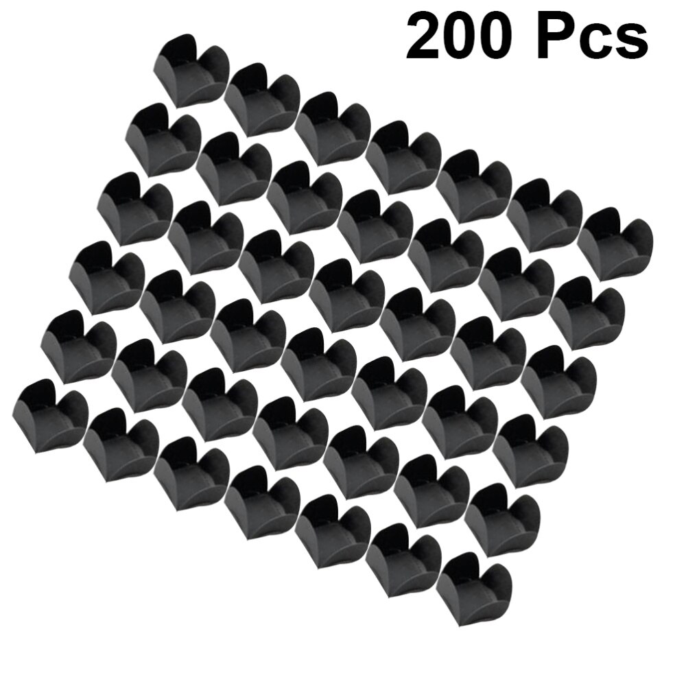 200 stücke Schokolade Verpackung Schokolade Papier Süssigkeit Tassen Tablett Papier Nachtisch Schokolade Basis Verpackung Liner für Geburtstag Hochzeit (Bl